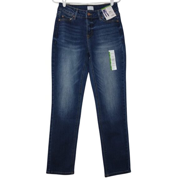 Time & Tru Women's Regular Fit Jeans, Size 6, Dark Wash. NWT - Picture 1 of 6